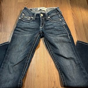 Womens Ariat R.E.A.L. Denim mid rise straight leg jeans. Size 25